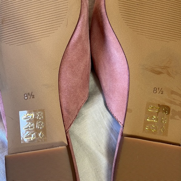 Madewell Remi Dusty pink suede Slip Mule size 8.5 - Picture 8 of 8